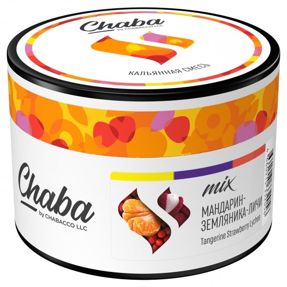 Смесь Chaba Mix - Tangerine Strawberry Lychee (Мандарин, Земляника, Личи, 40 грамм) купить в Иркутске