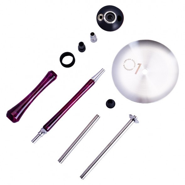 Кальян UNION - Sleek Акрил (Фиолетово-Красный, Без Колбы) купить в Иркутске