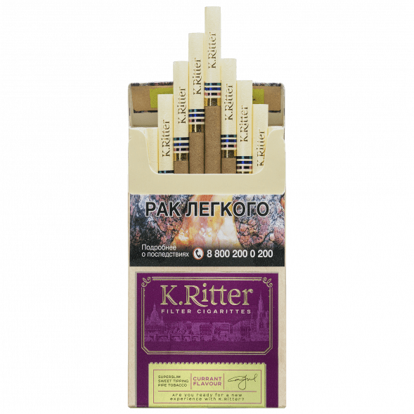 Сигариты K.Ritter - Currant SuperSlim (Смородина​​, 20 штук) купить в Иркутске