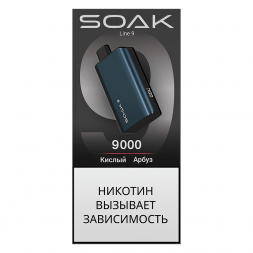 SOAK DARK BLUE - Кислый Арбуз (Acid Watermelon, 9000 затяжек)
