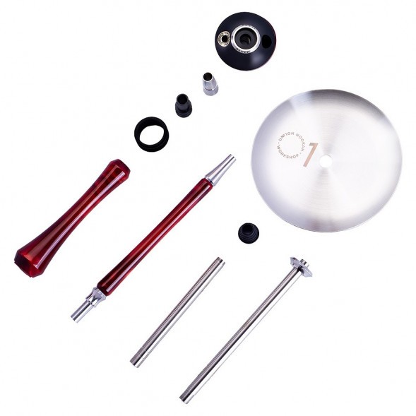 Кальян UNION - Sleek Акрил (Красный, Без Колбы) купить в Иркутске