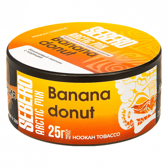 Табак Sebero Arctic Mix - Banana Donut (Банана Донат, 25 грамм) купить в Иркутске