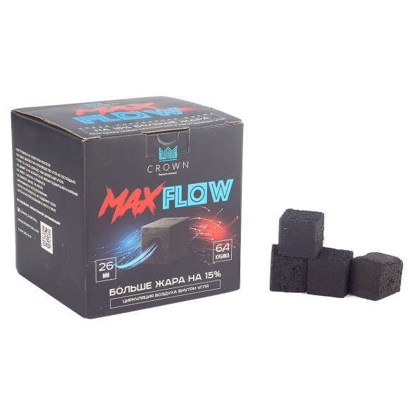 Уголь Crown MaxFlow (26 мм, 64 кубика) купить в Иркутске