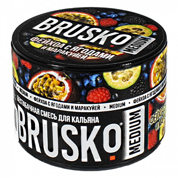 Смесь Brusko Medium - Фейхоа с Ягодами и Маракуйей (50 грамм) купить в Иркутске