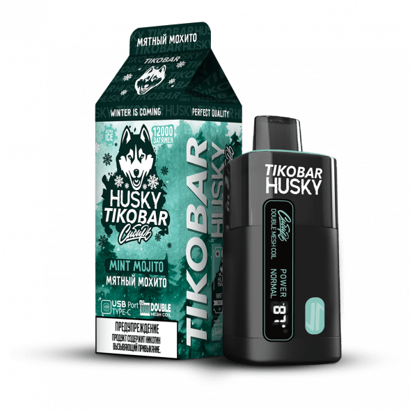 TIKOBAR HUSKY Сибирь - Мятный Мохито (Mint Mojito, 12000 затяжек) купить в Иркутске