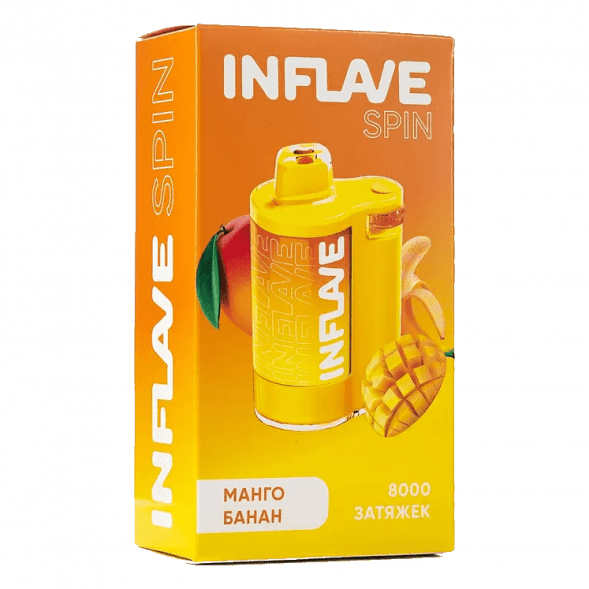 INFLAVE SPIN - Манго Банан (8000 затяжек) купить в Иркутске