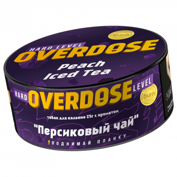 Табак Overdose - Peach Iced Tea (Холодный Персиковый Чай, 25 грамм) купить в Иркутске