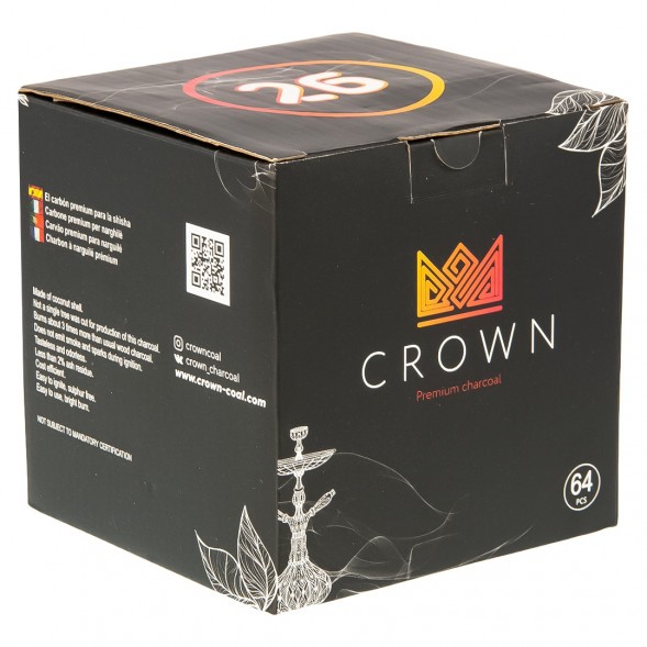 Уголь Crown (26 мм, 64 кубика) купить в Иркутске