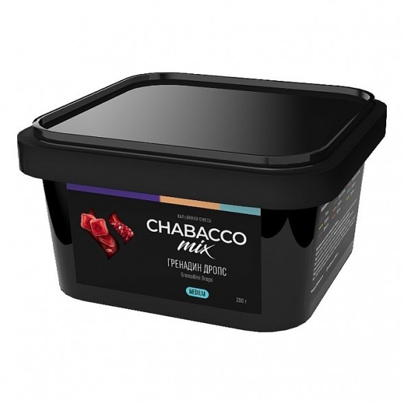 Смесь Chabacco MIX MEDIUM - Grenadine Drops (Гренадин Дропс, 200 грамм) купить в Иркутске