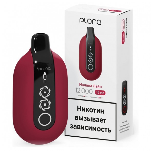 PLONQ ULTRA - Малина Лайм (12000 затяжек) купить в Иркутске