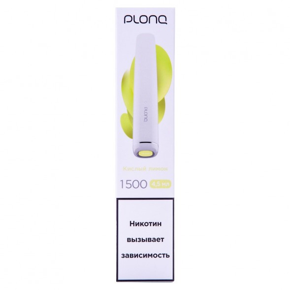 PLONQ PLUS - Кислый Лимон (1500 затяжек) купить в Иркутске