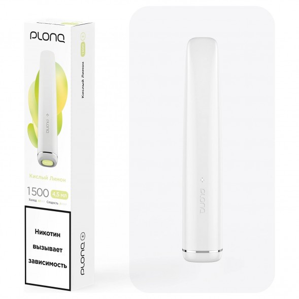 PLONQ PLUS - Кислый Лимон (1500 затяжек) купить в Иркутске