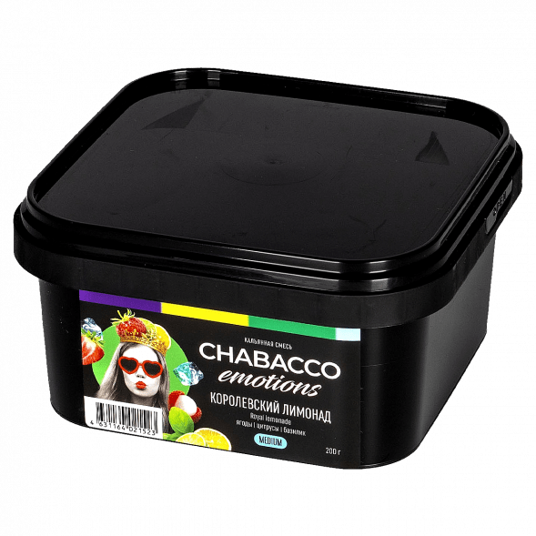Смесь Chabacco Emotions MEDIUM - Royal Lemonade (Королевский Лимонад, 200 грамм) купить в Иркутске