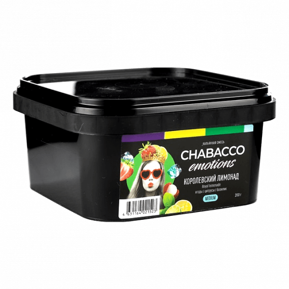Смесь Chabacco Emotions MEDIUM - Royal Lemonade (Королевский Лимонад, 200 грамм) купить в Иркутске