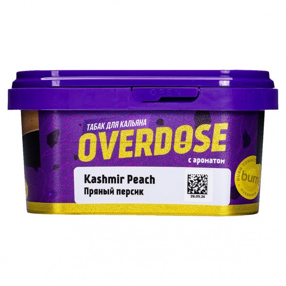 Табак Overdose - Kashmir Peach (Пряный Персик, 200 грамм) купить в Иркутске