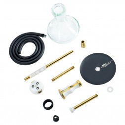 Кальян Alpha Hookah - Beat White Gold (Прозрачная Колба)