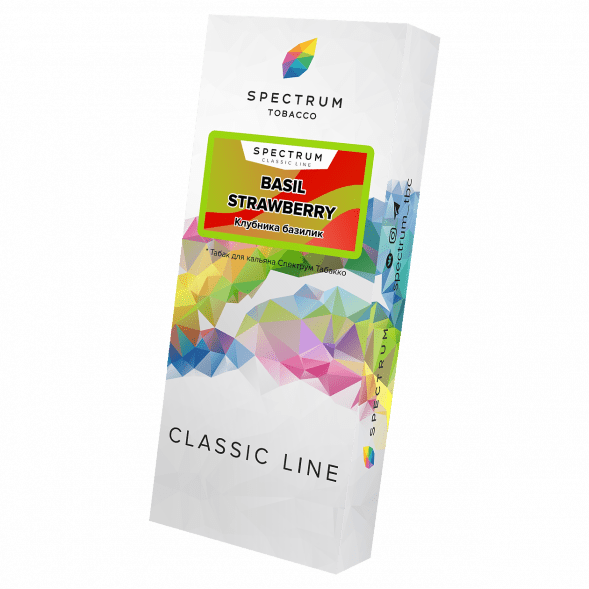 Табак Spectrum - Basil Strawberry (Клубника Базилик, 100 грамм) купить в Иркутске