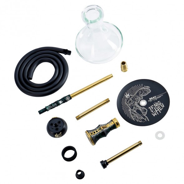 Кальян Alpha Hookah - Beat Vandal Green (Прозрачная Колба) купить в Иркутске