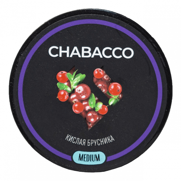 Смесь Chabacco MEDIUM - Sour Cowberry (Кислая Брусника, 40 грамм) купить в Иркутске