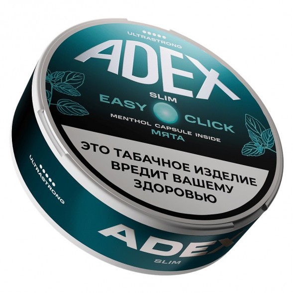 Табак жевательный ADEX ULTRA STRONG SLIM Easy Click - Double Mint (Двойная Мята) купить в Иркутске