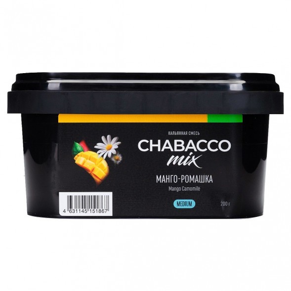 Смесь Chabacco MIX MEDIUM - Mango Camomile (Манго - Ромашка, 200 грамм) купить в Иркутске