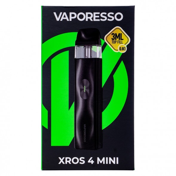 Электронная сигарета Vaporesso XROS 4 Mini - Black (Чёрная) купить в Иркутске