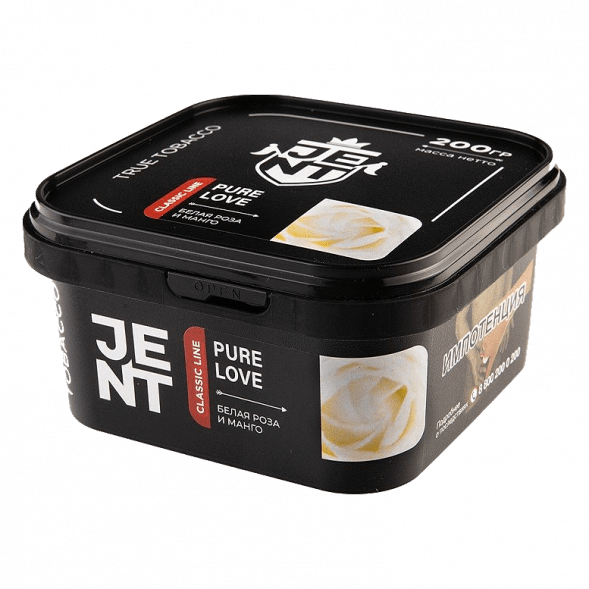 Табак Jent - Pure Love (Белая Роза и Манго, 200 грамм) купить в Иркутске