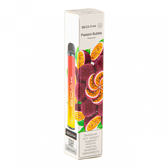 SOAK X - Passion Bubble (Маракуйя, 2200 затяжек) купить в Иркутске