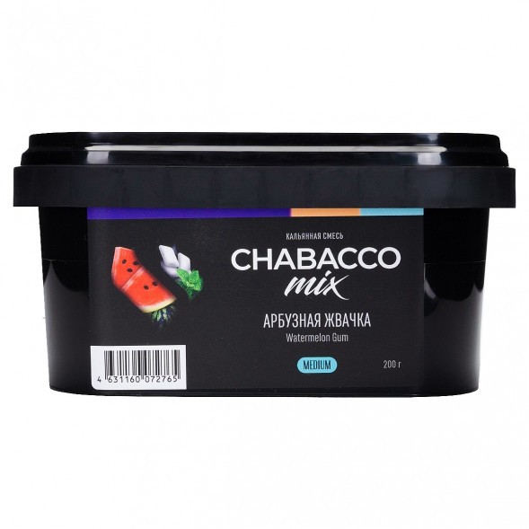 Смесь Chabacco MIX MEDIUM - Watermelon Gum (Арбузная Жвачка, 200 грамм) купить в Иркутске