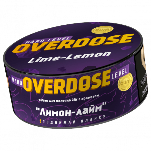 Табак Overdose - Lime-Lemon (Лимон и Лайм, 25 грамм) купить в Иркутске