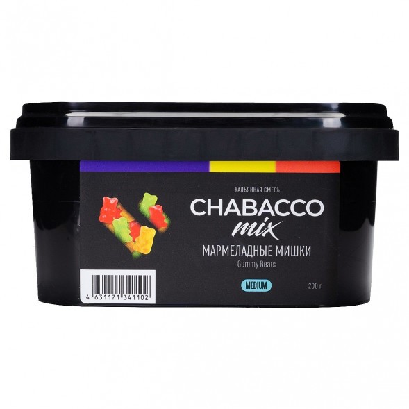 Смесь Chabacco MIX MEDIUM - Gummy Bears (Мармеладные Мишки, 200 грамм) купить в Иркутске