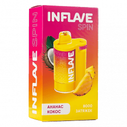 INFLAVE SPIN - Ананас Кокос (8000 затяжек)