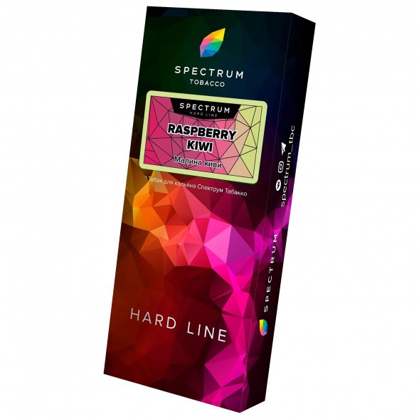 Табак Spectrum Hard - Raspberry Kiwi (Малина Киви, 100 грамм) купить в Иркутске