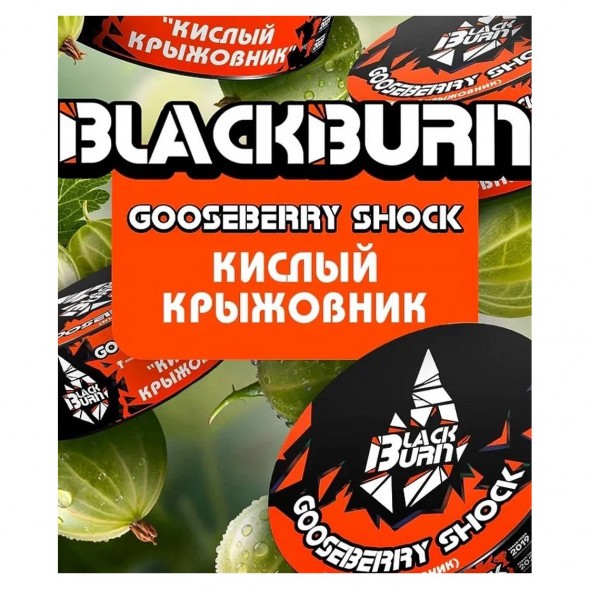 Табак BlackBurn - Gooseberry Shock (Кислый Крыжовник, 200 грамм) купить в Иркутске