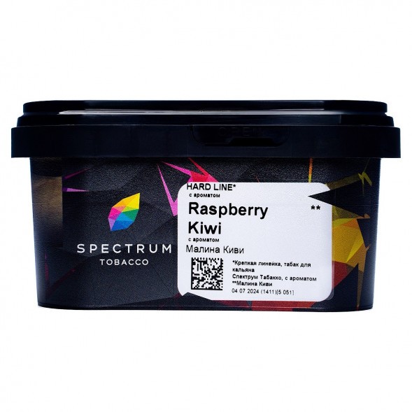 Табак Spectrum Hard - Raspberry Kiwi (Малина Киви, 200 грамм) купить в Иркутске