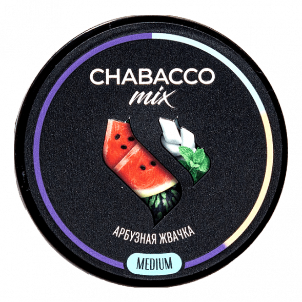 Смесь Chabacco MIX MEDIUM - Watermelon Gum (Арбузная Жвачка, 40 грамм) купить в Иркутске