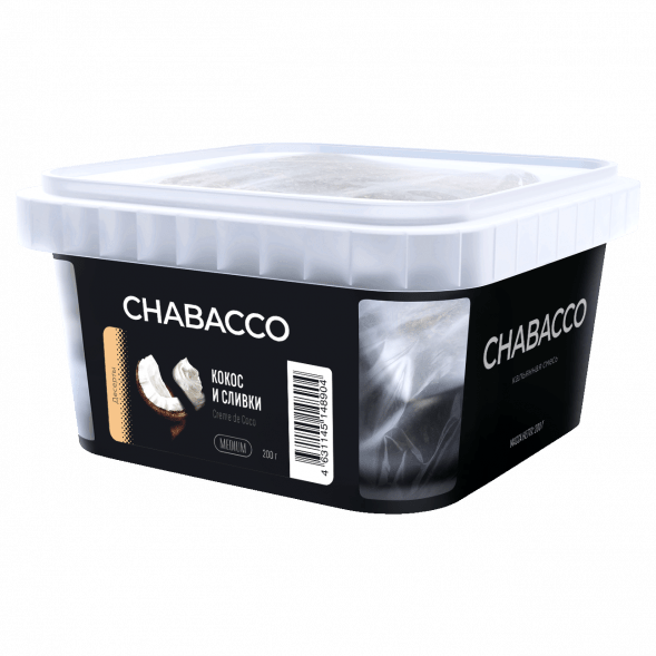 Смесь Chabacco MIX MEDIUM - Creme de Coco (Кокос и Сливки, 200 грамм) купить в Иркутске