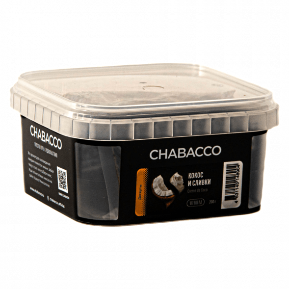 Смесь Chabacco MIX MEDIUM - Creme de Coco (Кокос и Сливки, 200 грамм) купить в Иркутске
