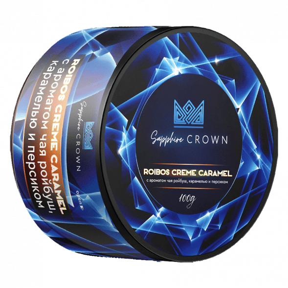 Табак Sapphire Crown - Roibos Creme Caramel (Чай Ройбуш с Карамелью и Персиком, 100 грамм) купить в Иркутске