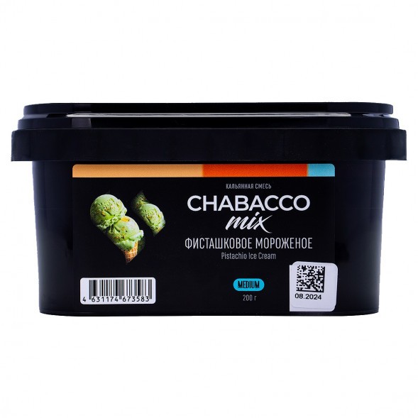 Смесь Chabacco MIX MEDIUM - Pistachio Ice Cream (Фисташковое Мороженое, 200 грамм) купить в Иркутске