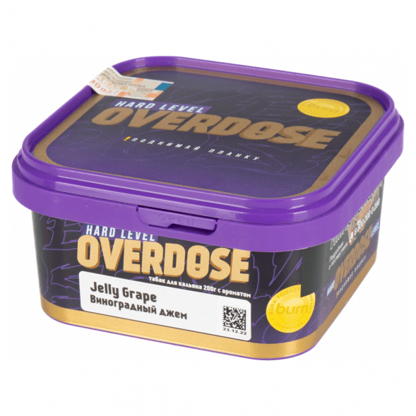 Табак Overdose - Jelly Grape (Виноградный Джем, 200 грамм) купить в Иркутске