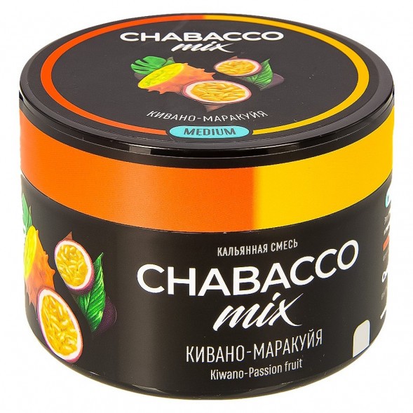 Смесь Chabacco MIX MEDIUM - Kiwano Passion Fruit (Кивано-Маракуйя, 40 грамм) купить в Иркутске