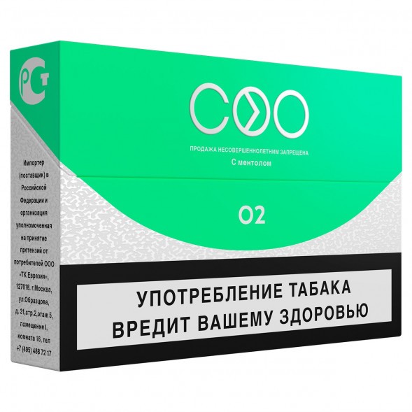 Стики COO - GREEN (Ментол, 10 пачек) купить в Иркутске