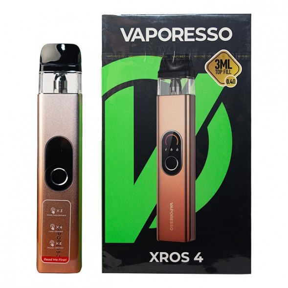 Электронная сигарета Vaporesso XROS 4 - Champagne Gold (Шампанское Золото) купить в Иркутске