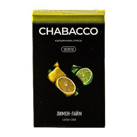 Смесь Chabacco MEDIUM - Lemon-Lime (Лимон - Лайм, 50 грамм) купить в Иркутске