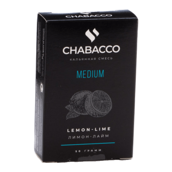 Смесь Chabacco MEDIUM - Lemon-Lime (Лимон - Лайм, 50 грамм) купить в Иркутске