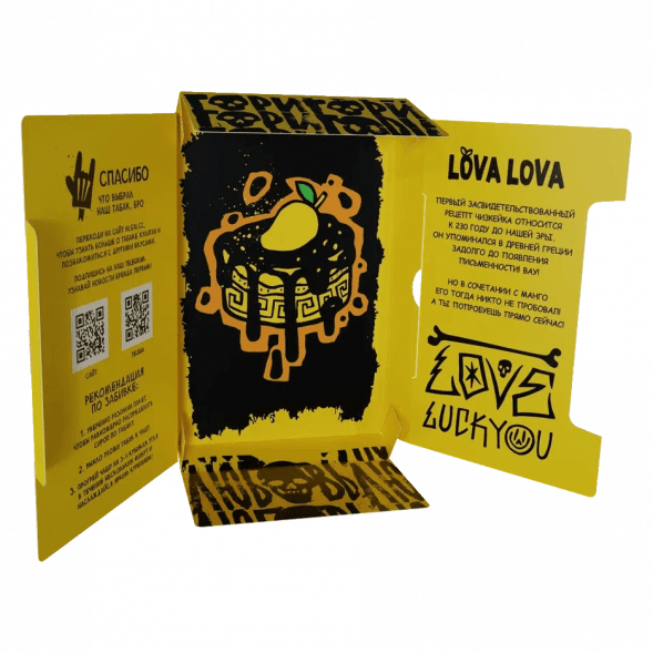 Табак Хулиган Hard - LOVA LOVA (Манговый Чизкейк, 25 грамм) купить в Иркутске
