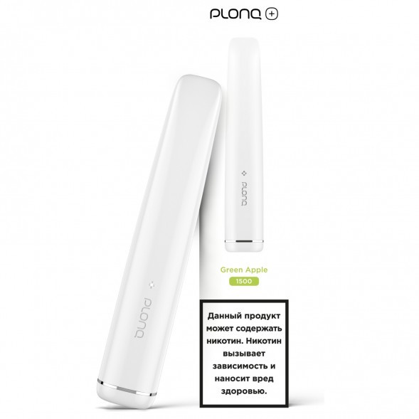 PLONQ PLUS - Зелёное Яблоко (1500 затяжек) купить в Иркутске