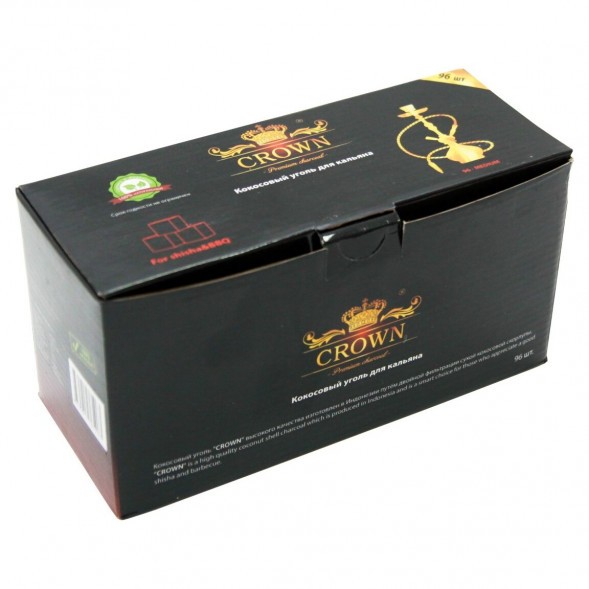 Уголь Crown (22 мм, 96 кубиков) купить в Иркутске