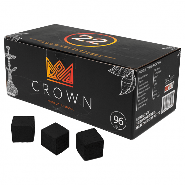 Уголь Crown (22 мм, 96 кубиков) купить в Иркутске